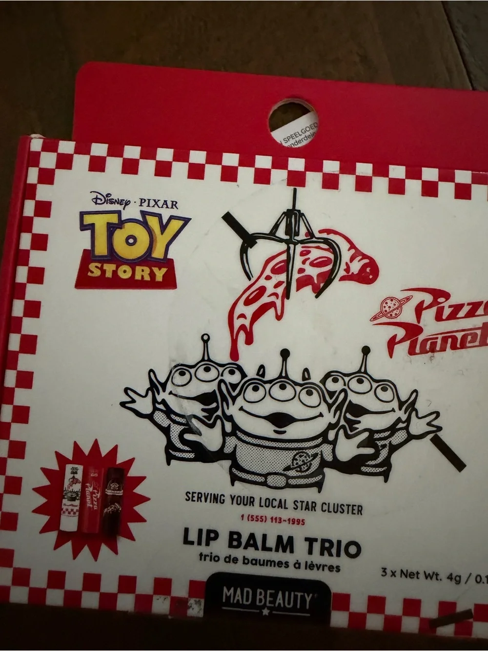 Toy Story Lip Balm Set Of 3 Lip Balms Chapsticks New Pizza Planet